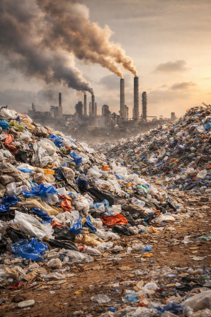 Plástico convencional e seu impacto no meio ambiente