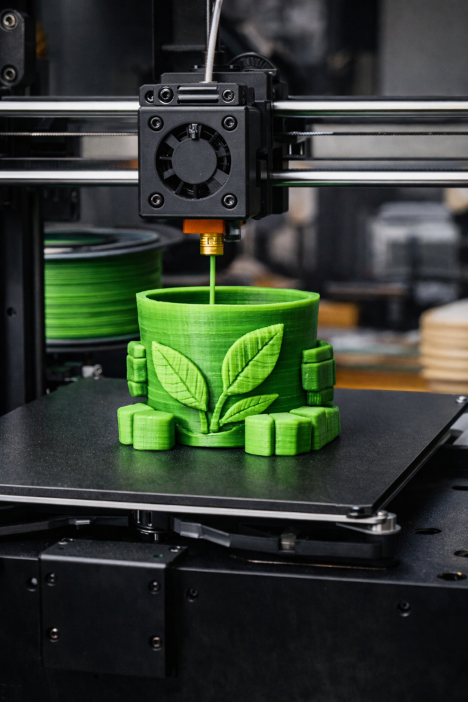 Impressora 3D utilizando materiais ecológicos sustentáveis