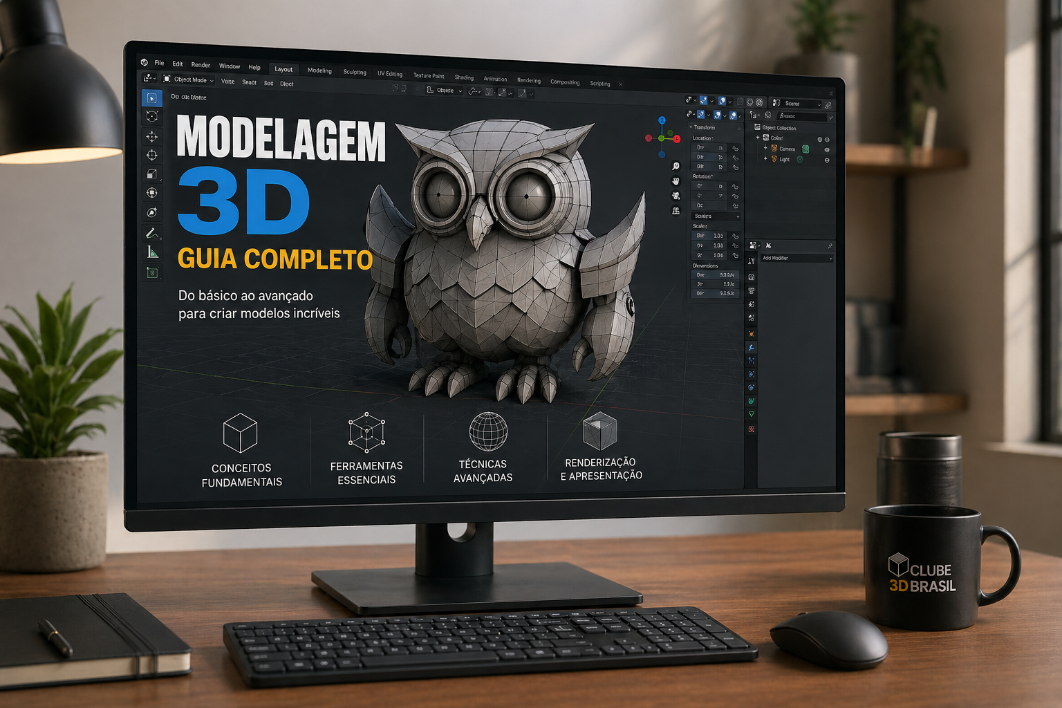 Modelagem 3D — Guia Completo | Clube 3D Brasil