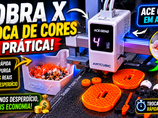 Kobra X com ACE Gen 2: como funciona a troca de cores na pratica