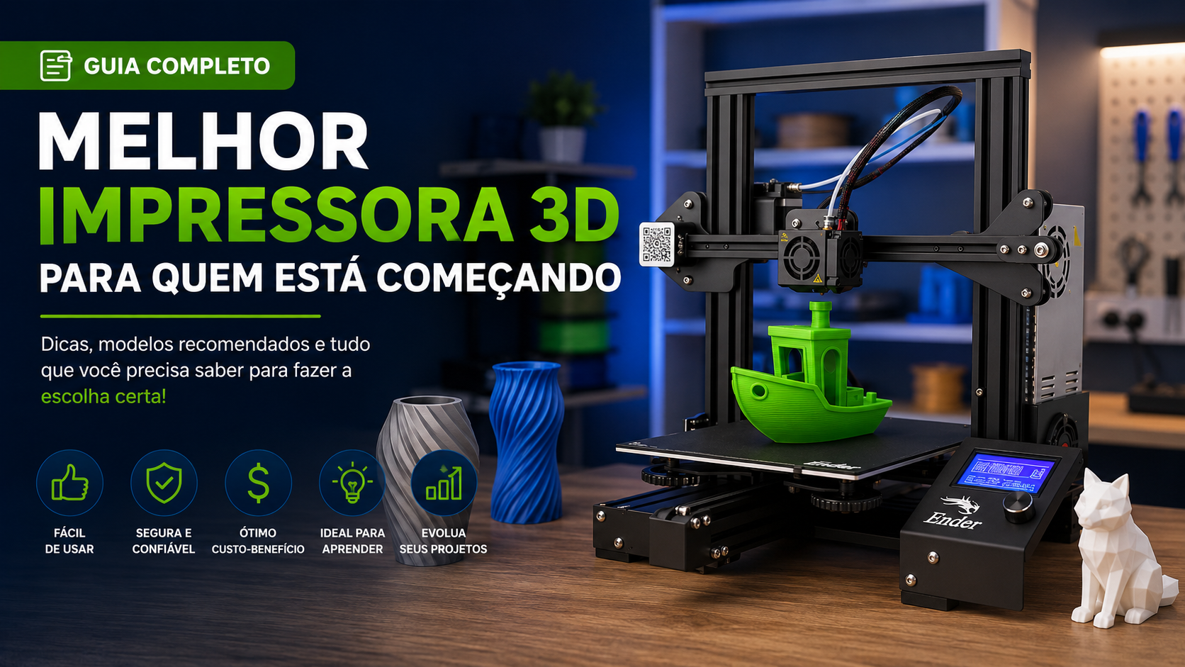 Melhor Impressora 3D para Quem Está Começando em 2026