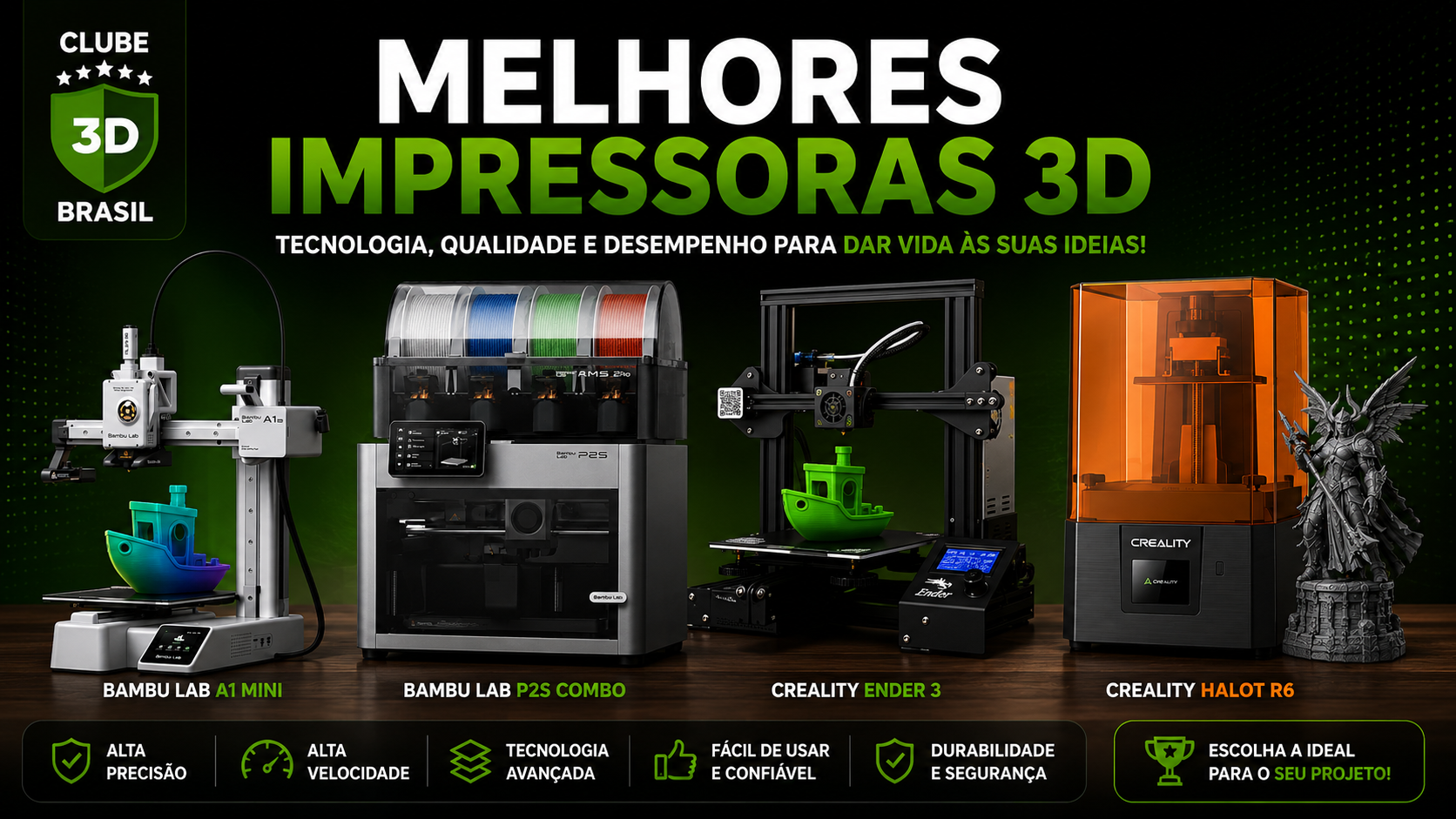 Impressoras 3D — Guia Completo | Clube 3D Brasil
