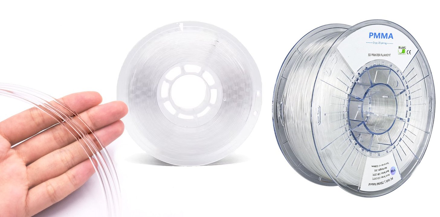 Tipos de Filamentos: Acrílico (PMMA) para Impressão 3D