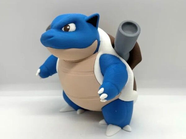 Blastoise Multicolor STL Gratis: Modelo Pokemon para Imprimir em 3D STL para impressão 3D — arquivo 3D grátis