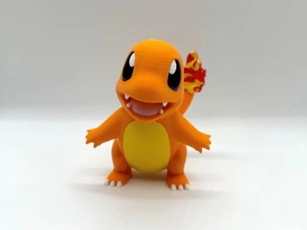 Charmander Multicolor STL Gratis: Modelo Pokemon para Imprimir em 3D STL para impressão 3D — arquivo 3D grátis