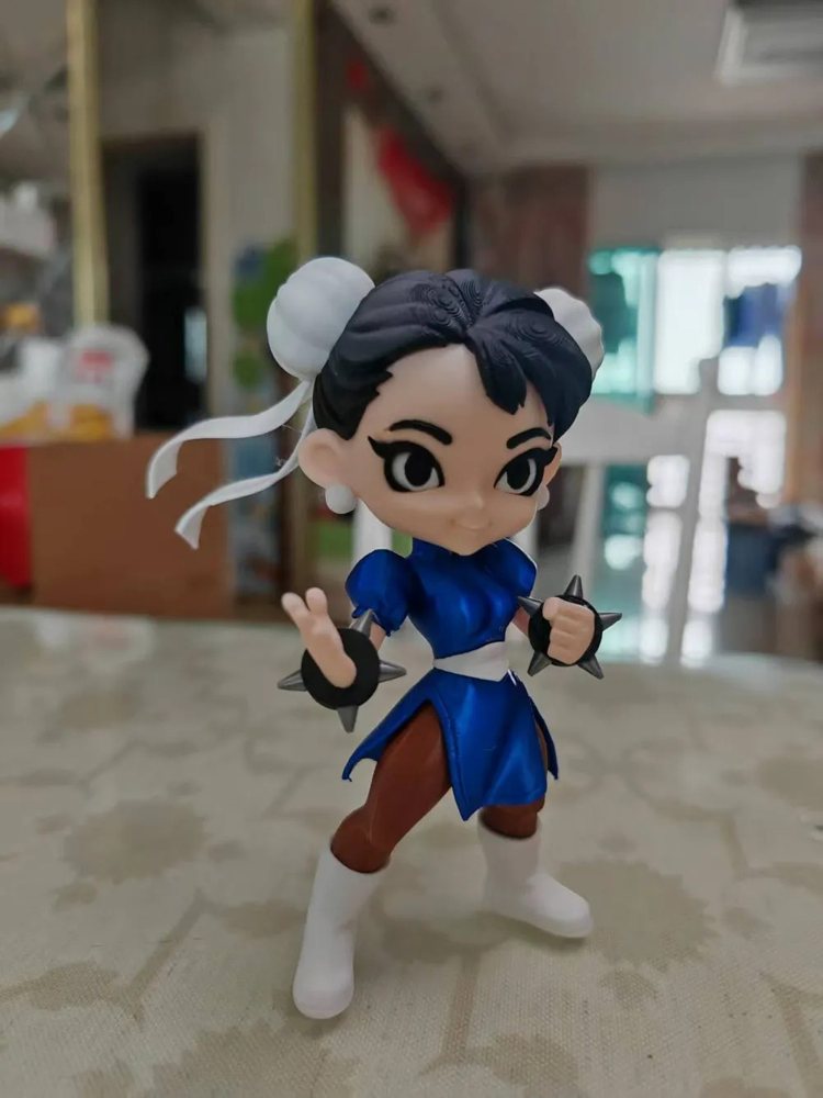 Chun-Li Chibi Street Fighter STL Gratis no MakerWorld: para Imprimir STL — vista adicional para impressão 3D