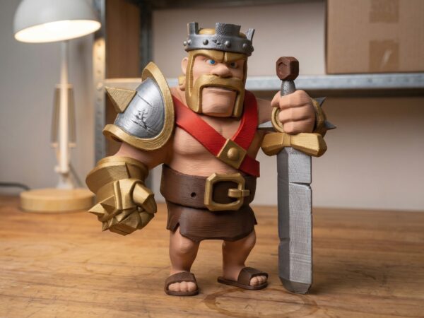 Rei Bárbaro Clash of Clans em Impressão 3D para impressão 3D