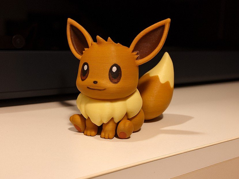 Eevee STL Gratis: Modelo Pokemon para Imprimir em 3D STL para impressão 3D — arquivo 3D grátis