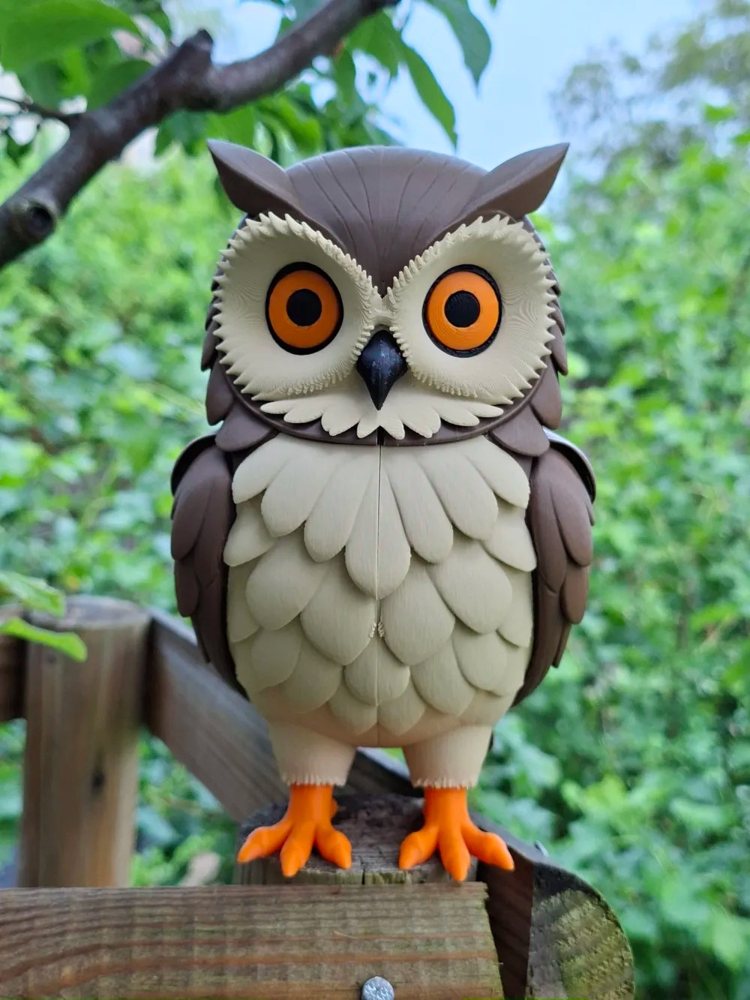 Estatueta de Coruja-Real STL Gratis no MakerWorld: para Imprimir STL — vista adicional para impressão 3D