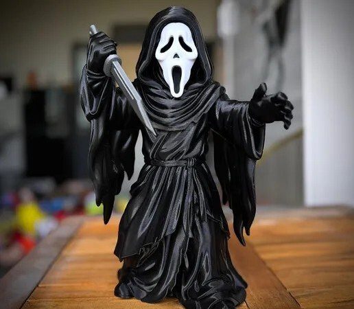 Ghostface 3MF Gratis: Fan Art para Imprimir em 3D STL para impressão 3D — arquivo 3D grátis