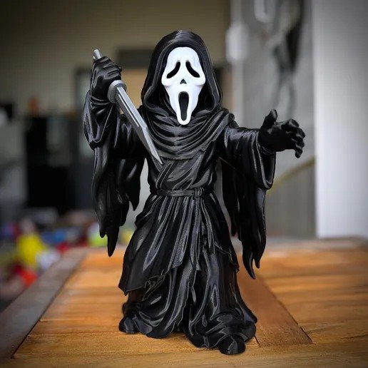 Ghostface 3MF: Fan Art para Imprimir em 3D STL para impressão 3D — arquivo 3D grátis
