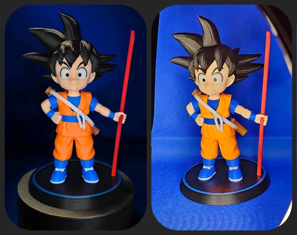 Goku Daima Fanart 19 cm STL Gratis no MakerWorld: para Imprimir STL — vista adicional para impressão 3D