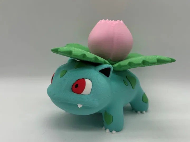 Ivysaur Multicolor STL Gratis: Modelo Pokemon para Imprimir em 3D STL para impressão 3D — arquivo 3D grátis