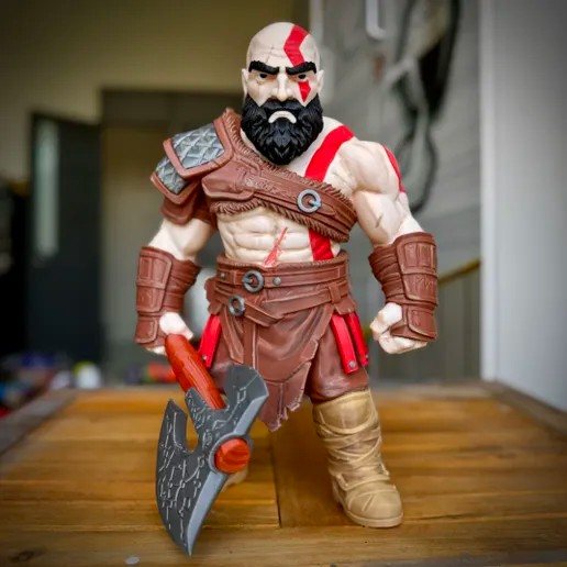 Kratos 3MF: Fan Art para Imprimir em 3D STL para impressão 3D — arquivo 3D grátis