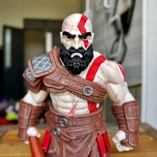 Kratos 3MF: Fan Art para Imprimir em 3D STL — vista adicional para impressão 3D