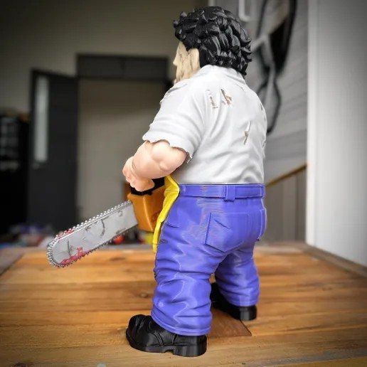 Leatherface 3MF: Fan Art para Imprimir em 3D STL — vista adicional para impressão 3D