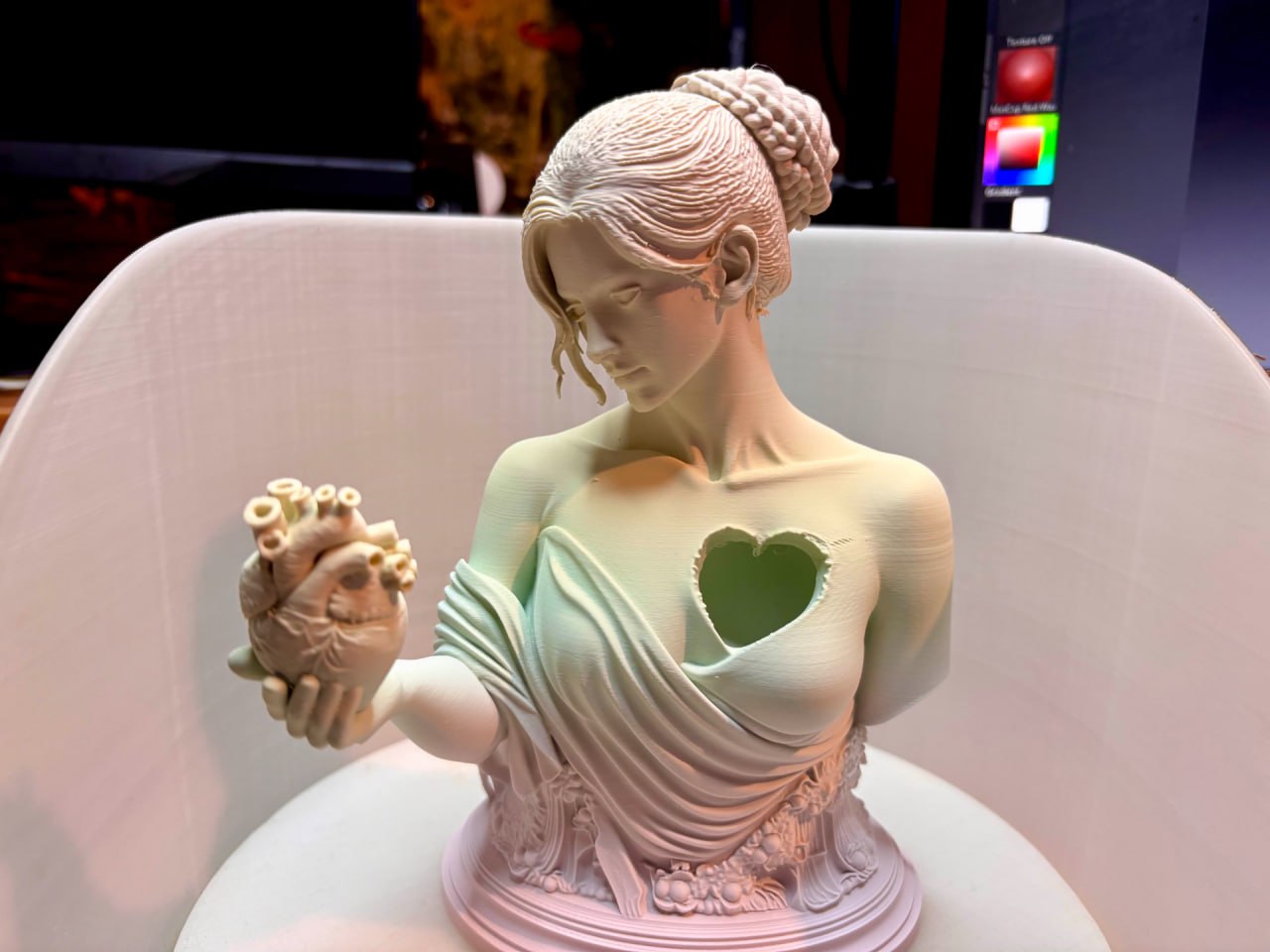 modelo artistico impresso em 3D com alto valor percebido