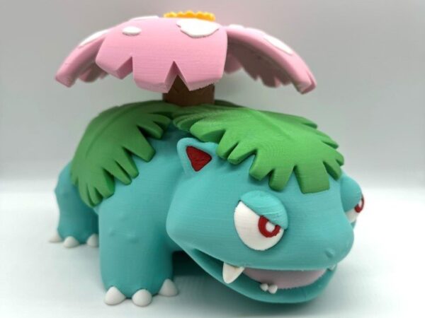 Venusaur Multicolor STL Gratis: Modelo Pokemon para Imprimir em 3D STL para impressão 3D — arquivo 3D grátis