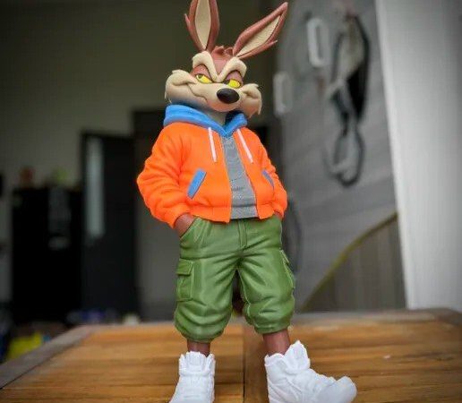 Wile E. Coyote urban vibes 3MF Gratis: Fan Art para Imprimir em 3D STL para impressão 3D — arquivo 3D grátis