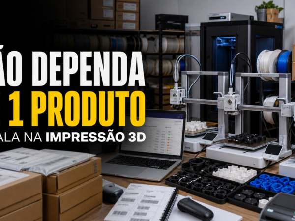 Como escalar impressão 3D sem depender de um único produto para impressão 3D