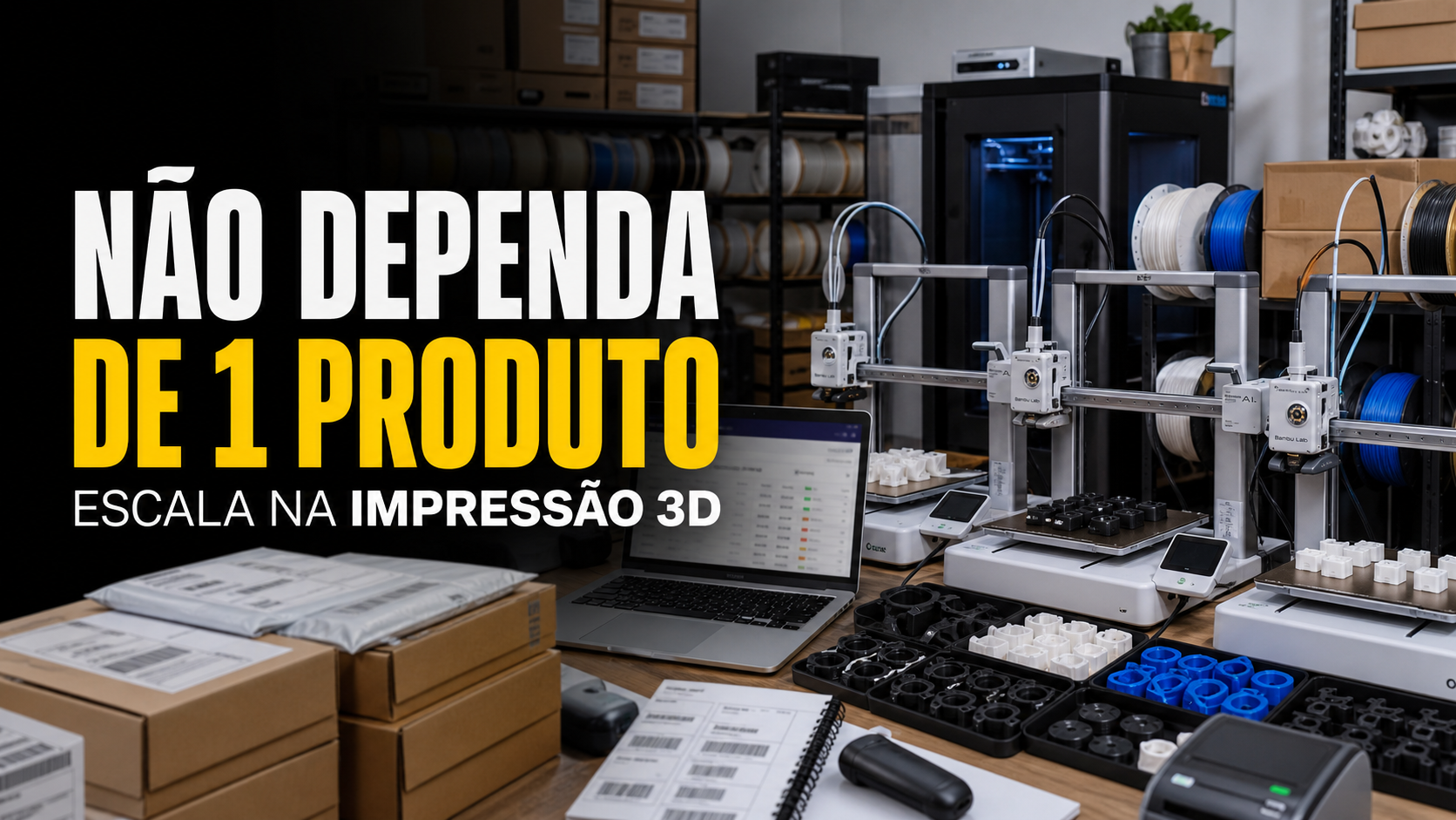 Como escalar impressão 3D sem depender de um produto