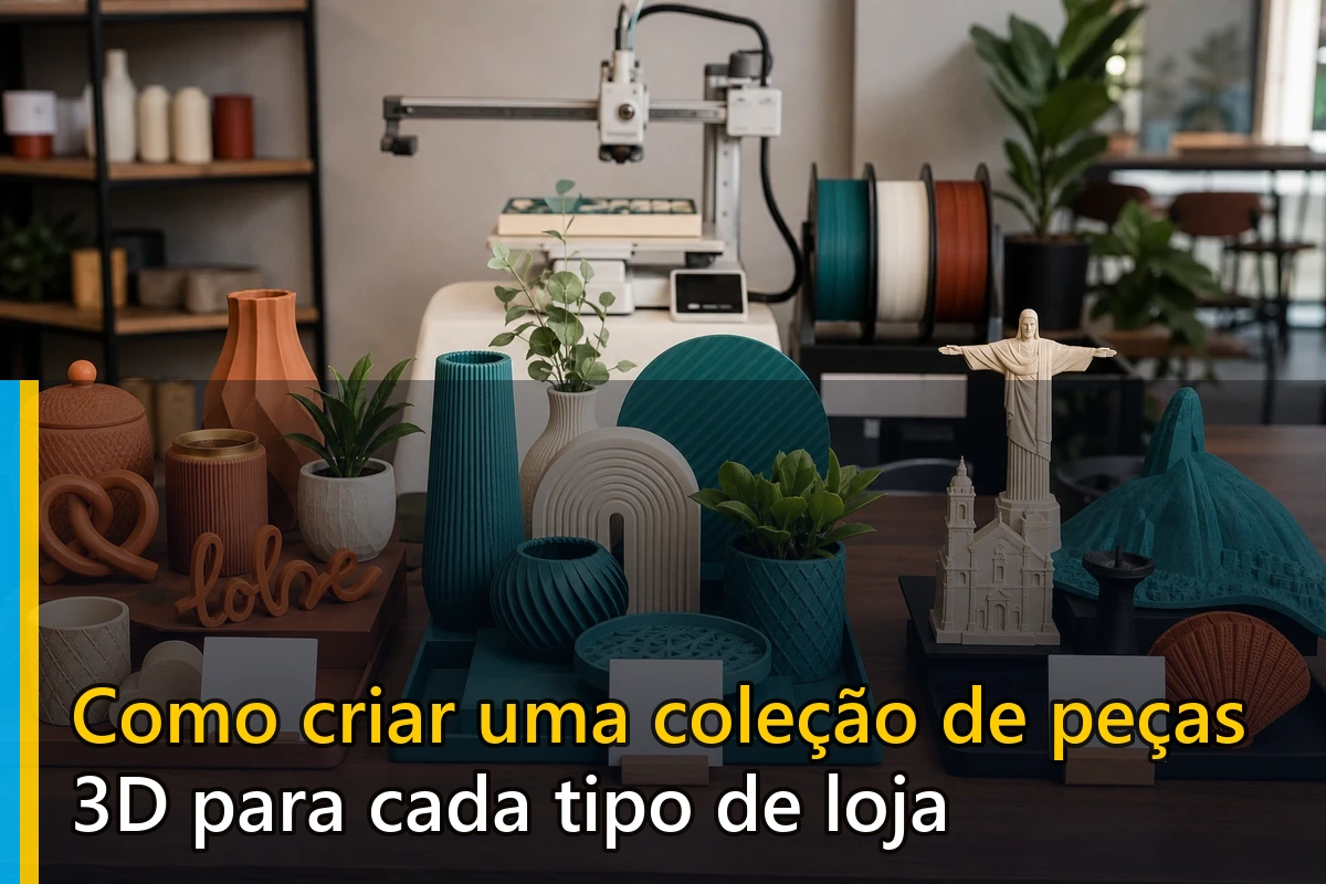 Como criar uma coleção de peças 3D para cada tipo de loja