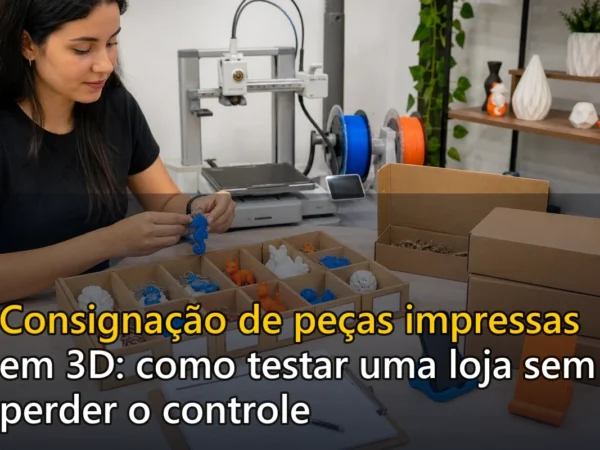 Capa do post Consignação de peças impressas em 3D: como testar uma loja sem perder o controle