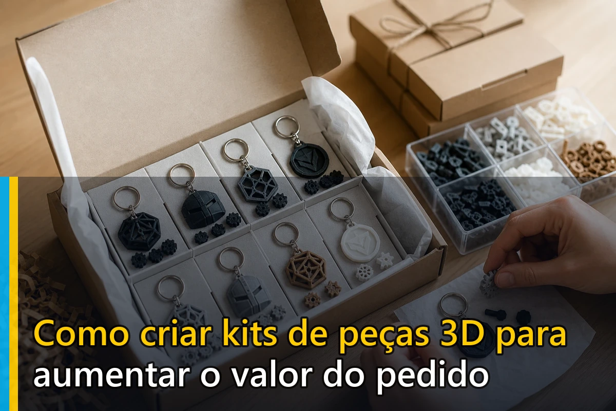 Como criar kits de peças 3D para aumentar o valor do pedido