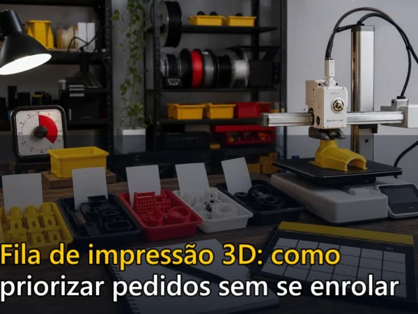 Capa do post Fila de impressão 3D: como priorizar pedidos sem se enrolar