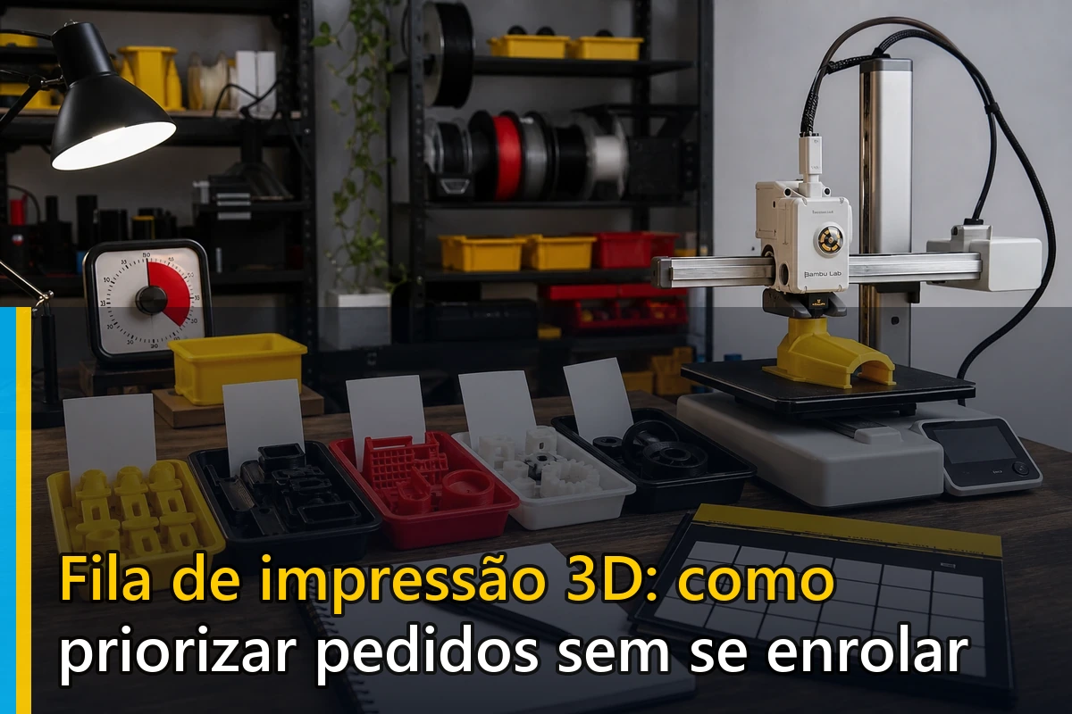 Fila de impressão 3D: como priorizar pedidos