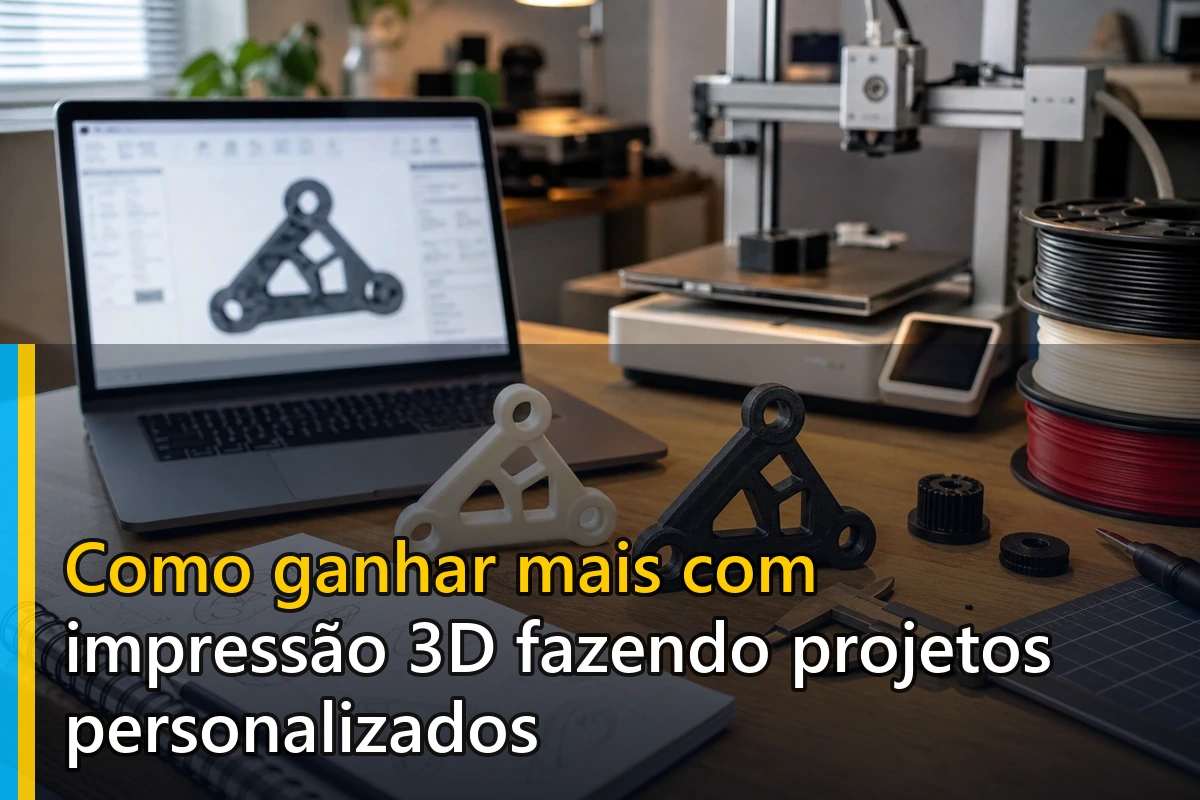 Como ganhar mais com impressão 3D fazendo projetos personalizados
