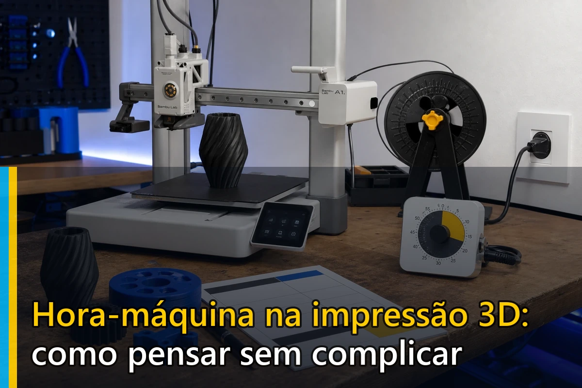 Hora-máquina na impressão 3D: como pensar sem complicar