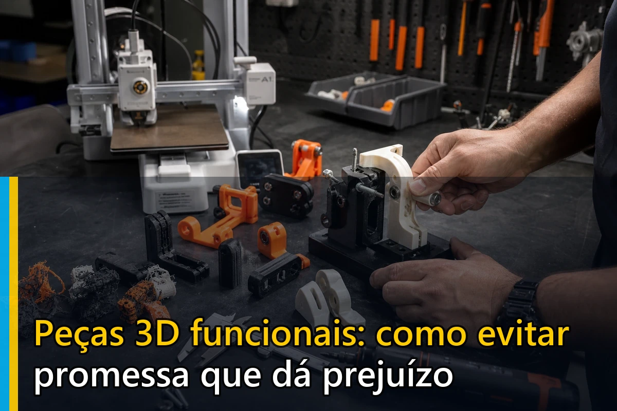 Peças 3D funcionais: como evitar promessa que dá prejuízo