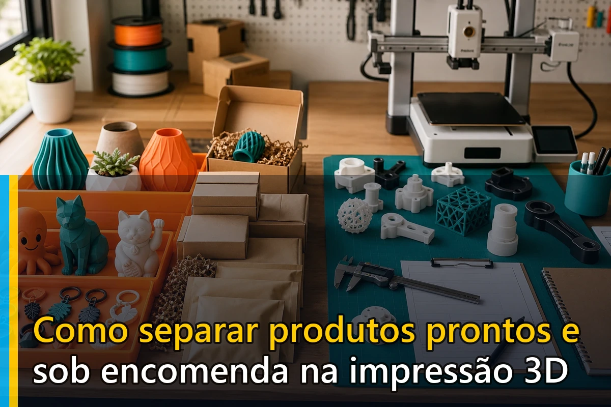 Produtos prontos e sob encomenda na impressão 3D