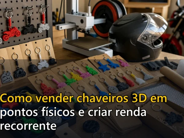 Capa do post Como vender chaveiros 3D em pontos físicos e criar renda recorrente