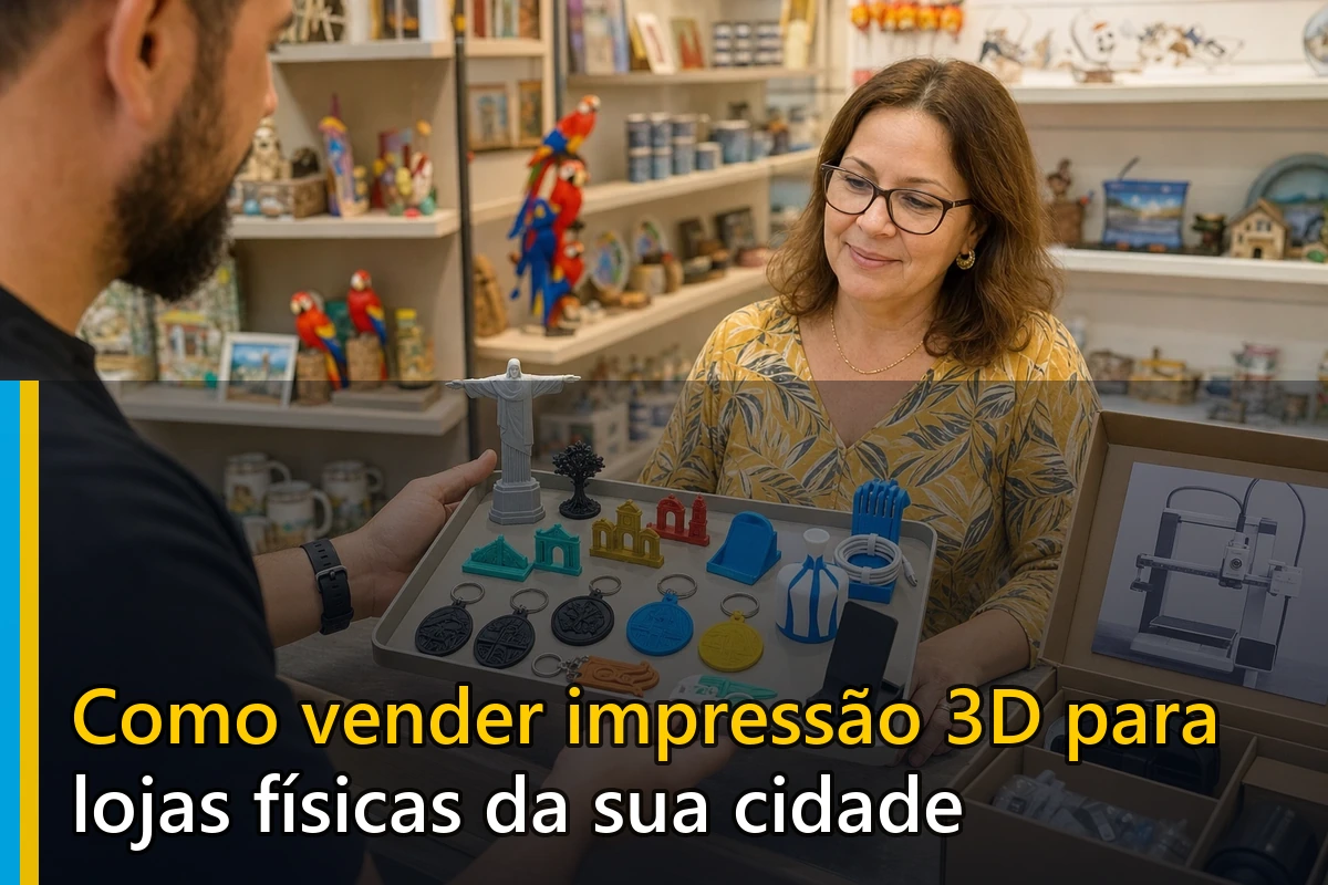Como vender impressão 3D para lojas físicas da sua cidade
