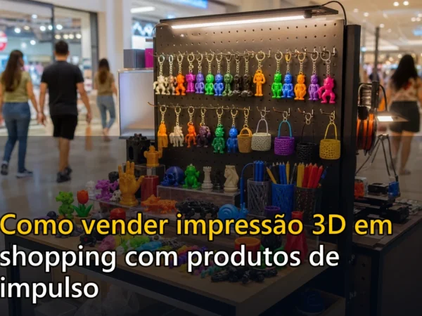 Capa do post Como vender impressão 3D em shopping com produtos de impulso