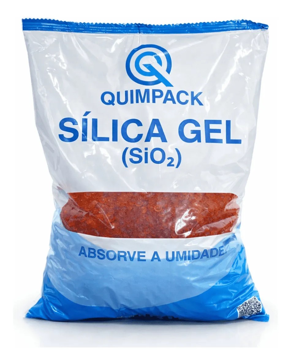 Sílica Gel 1kg Laranja Desumidificante 4-8mm