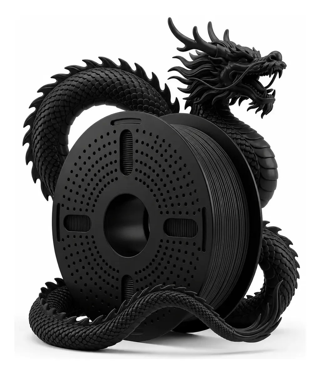 Filamento Petg Hf preto Premium 1kg - 1.75mm – Voolt3d
