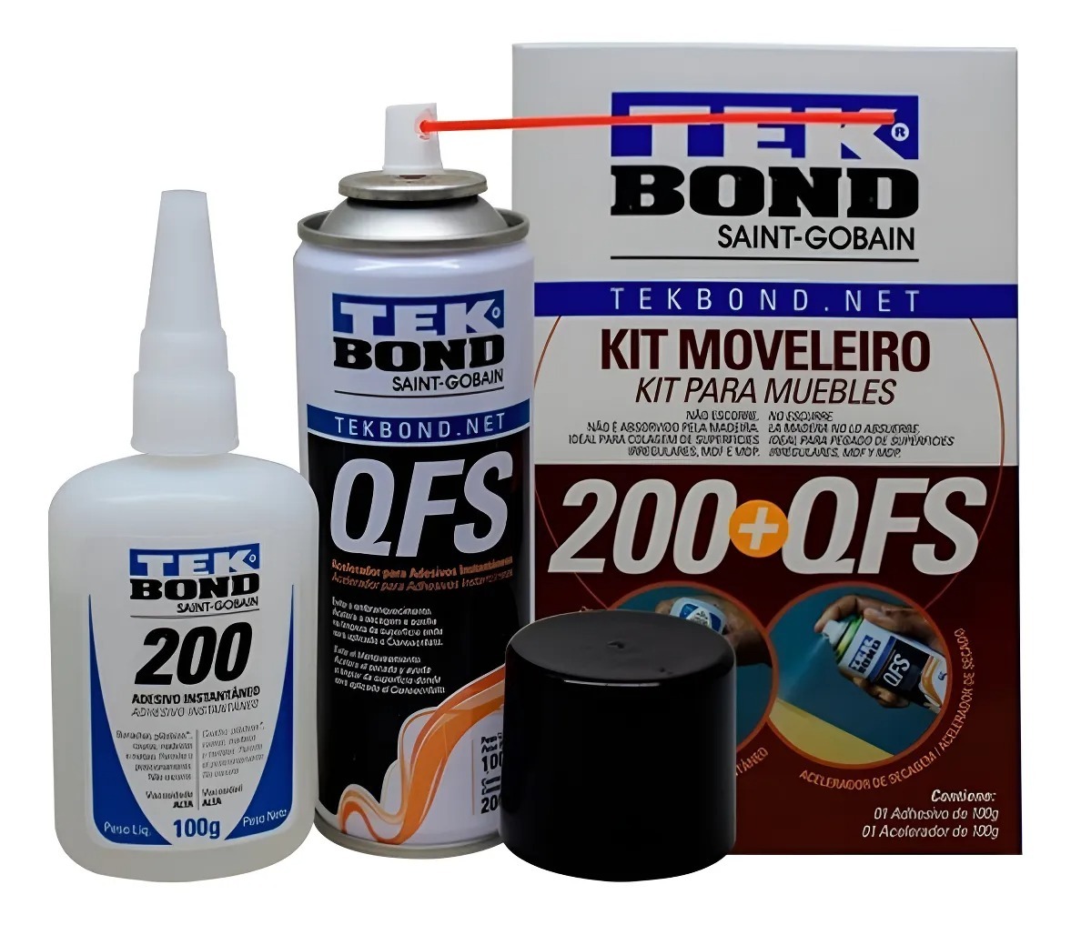 Kit de Cola com Acelerador Tekbond