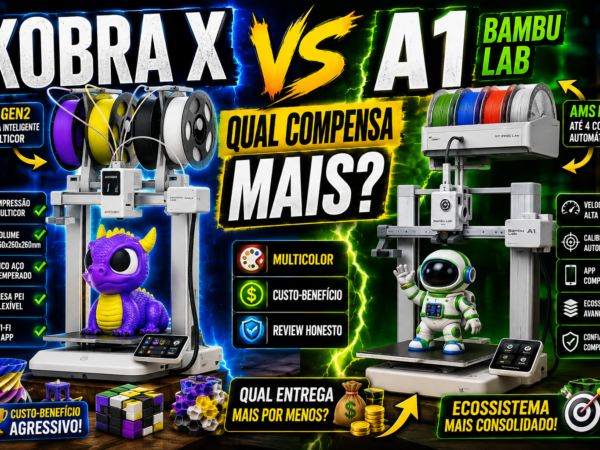 Kobra X ou Bambu Lab A1 - impressora 3D Anycubic Kobra X