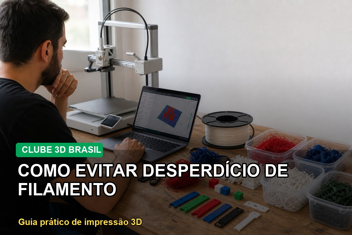 Como evitar desperdício de filamento