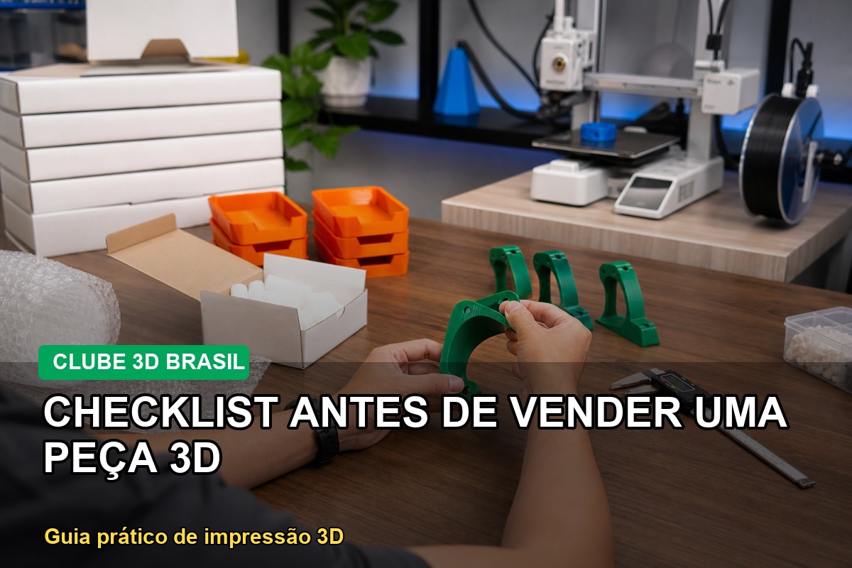 Checklist antes de vender uma peça 3D