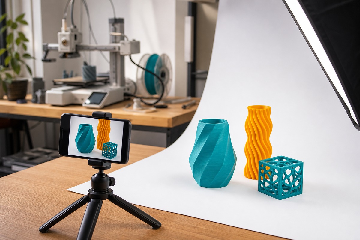 Imagem ilustrativa do guia Como fotografar peças 3D para vender