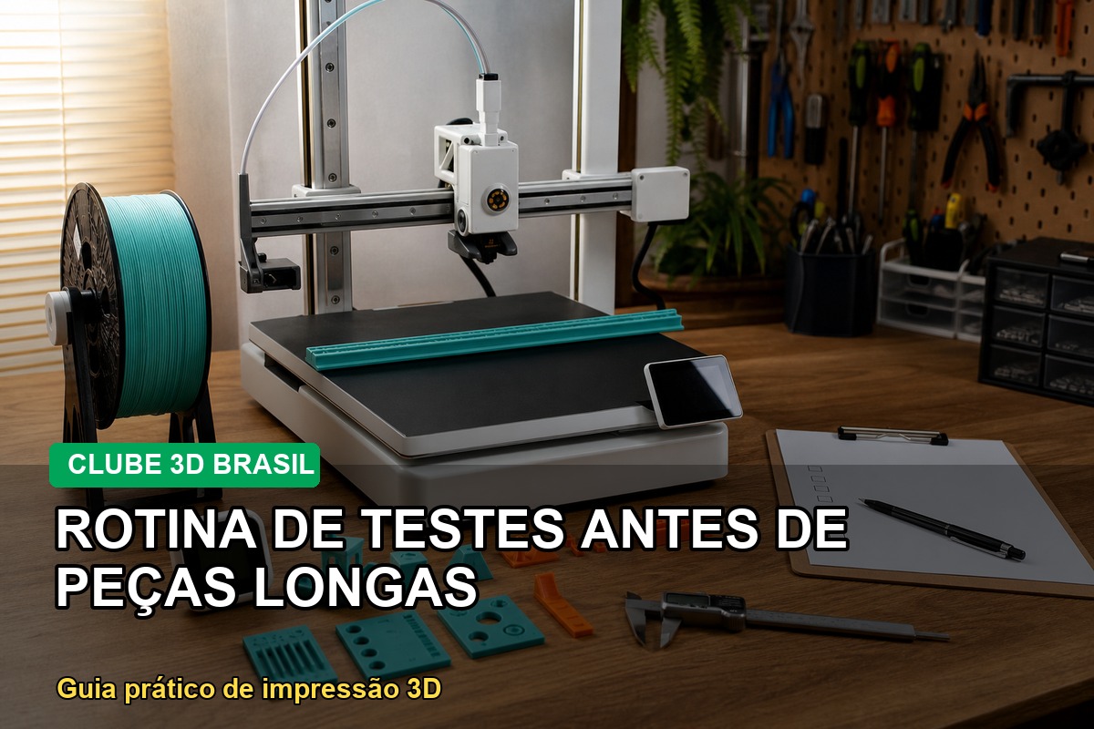 Rotina de testes antes de peças longas