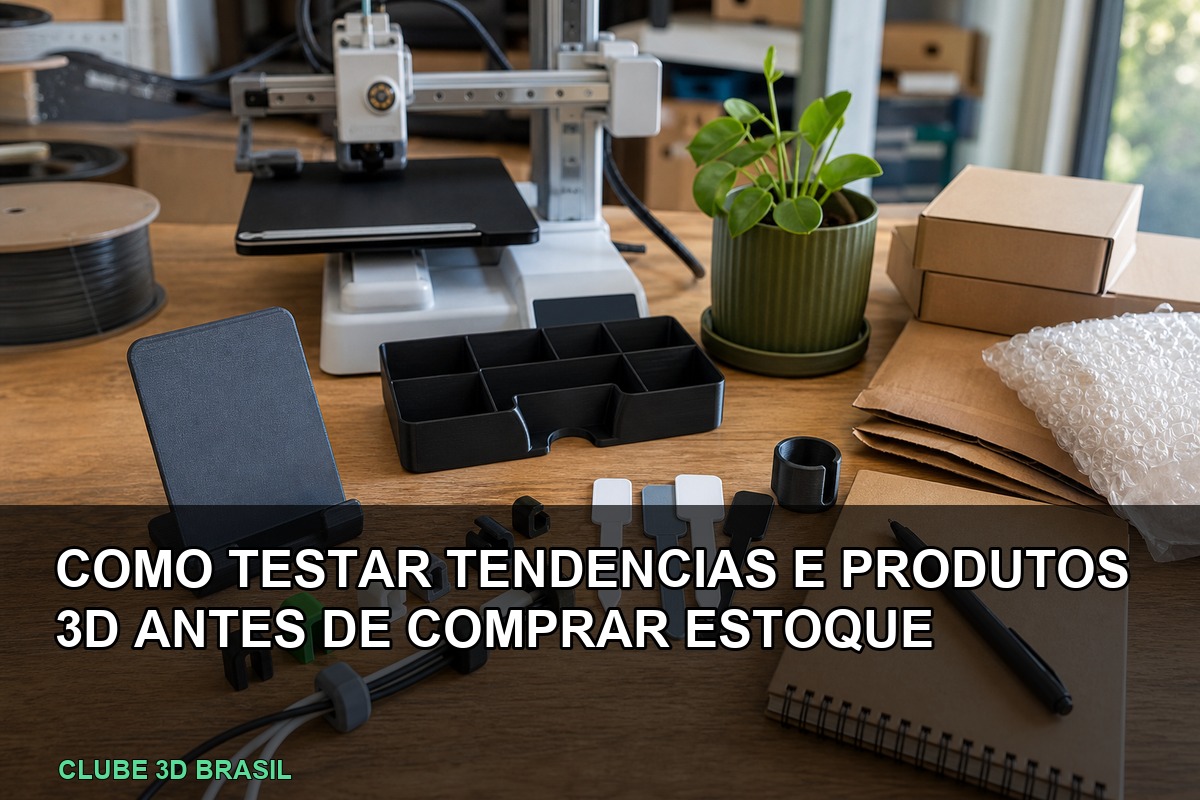 Como testar produtos 3D antes de comprar estoque