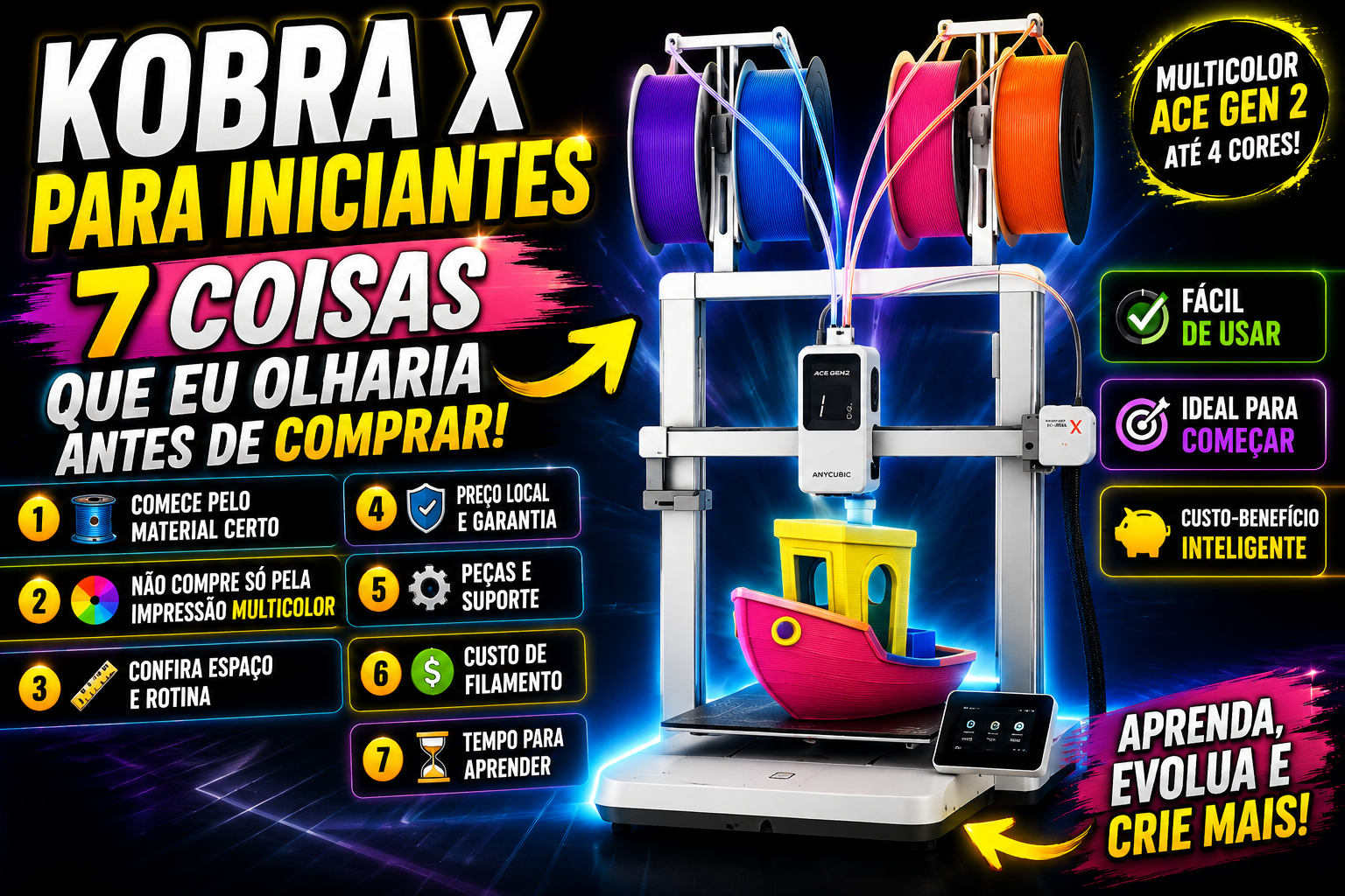 Kobra X para iniciantes: o que avaliar antes de comprar