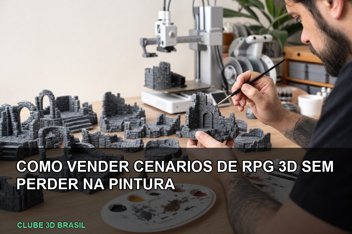 Como vender cenários de RPG impressos em 3D