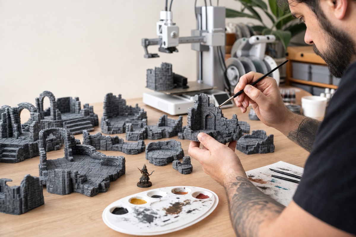 Imagem ilustrativa para Como vender cenarios de RPG 3D sem perder na pintura