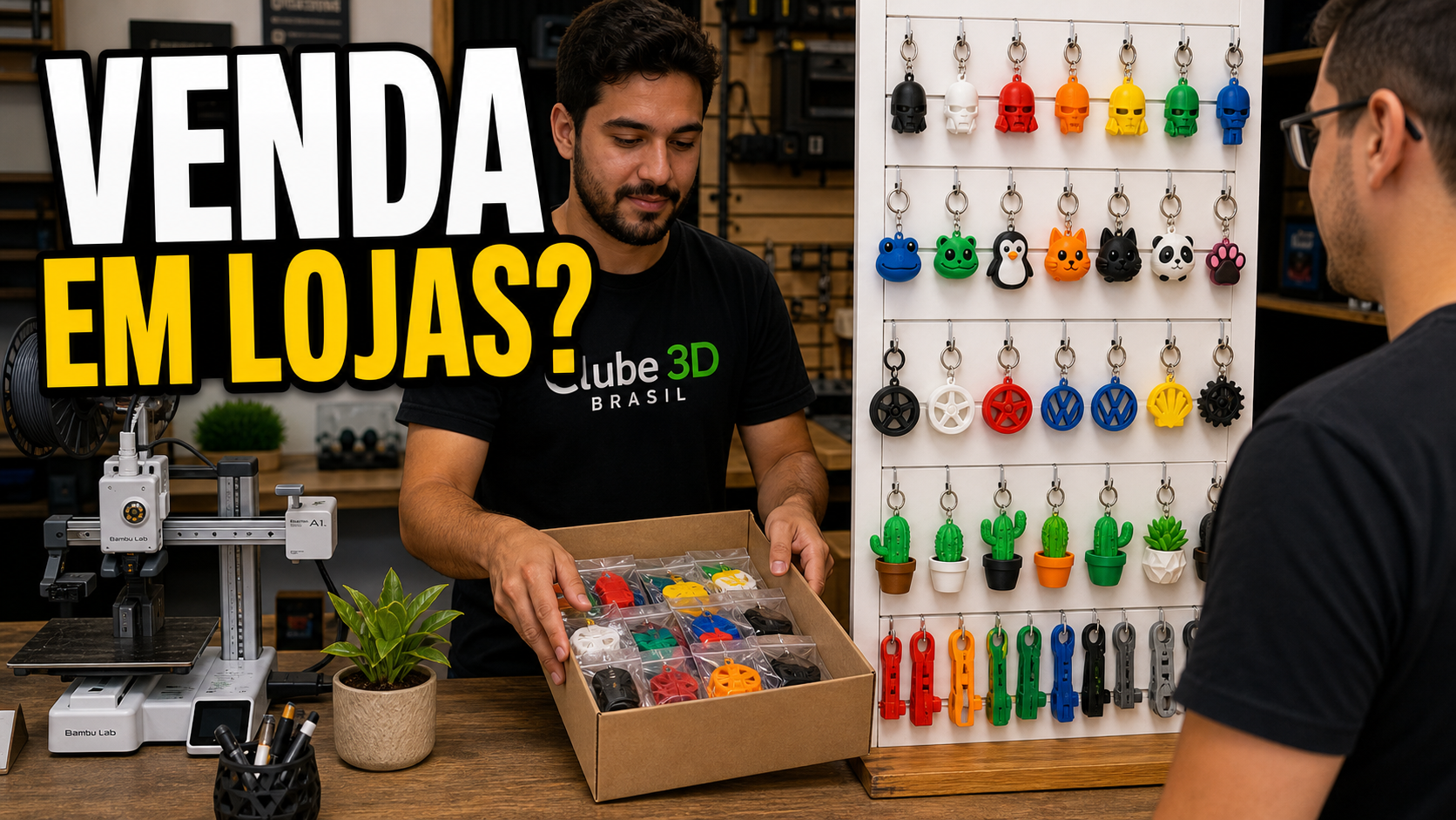 Como vender impressão 3D em lojas físicas começando pequeno